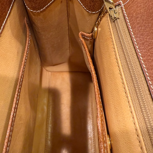 GUCCI CANVAS AND TEXTURED-LEATHER TOTE BAG DIANA - Picture 6 of 9